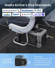 Pecute cat carrier under-seat layout proves compact cabin-friendly storage