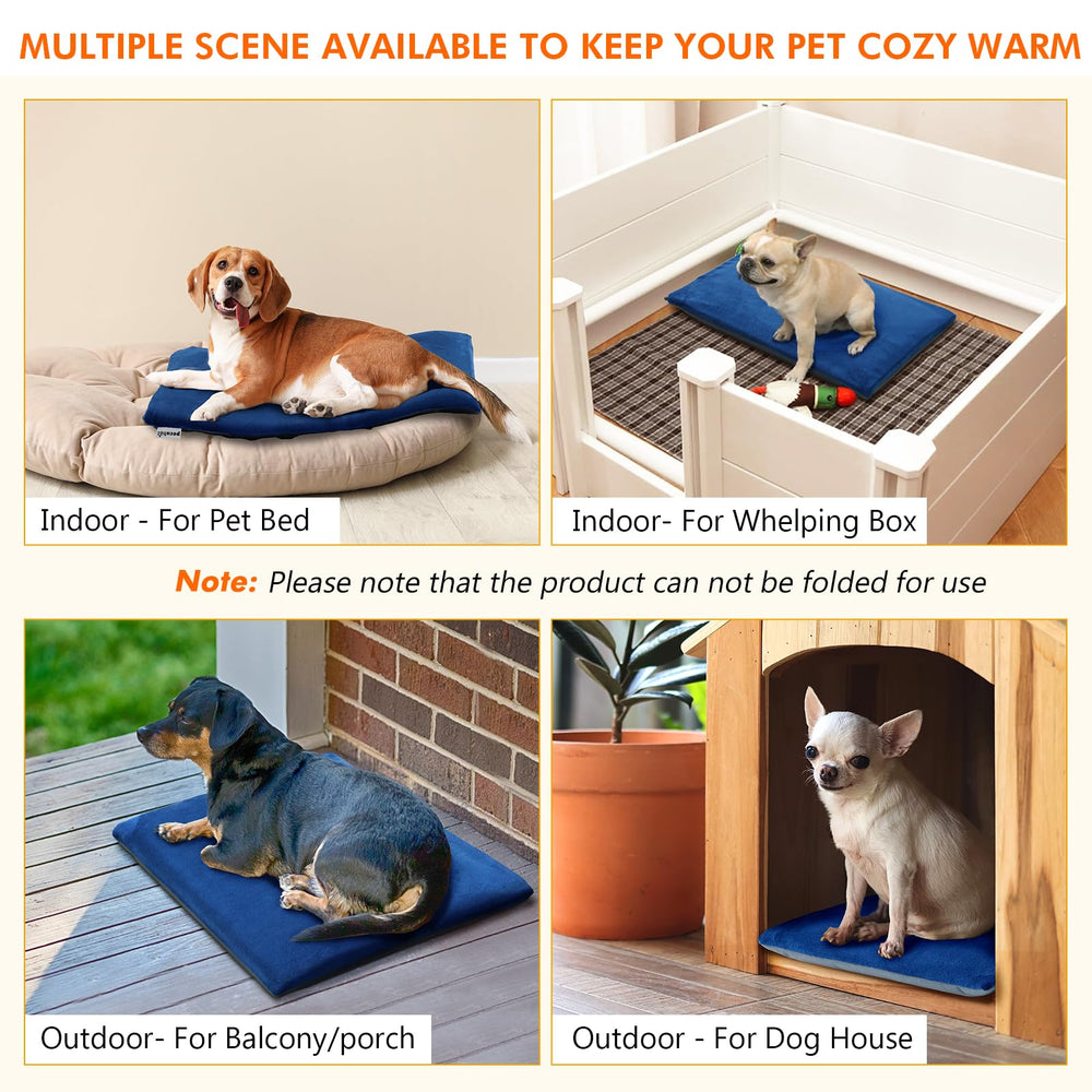 Pecute cat heating pad bite-resistant-cord-durable design keeps cords secure for curious pets