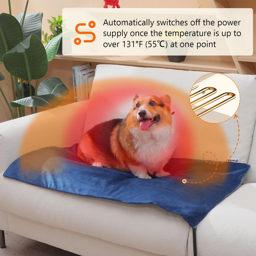 Pecute waterproof inner layer protects electronics during spills and pet use.