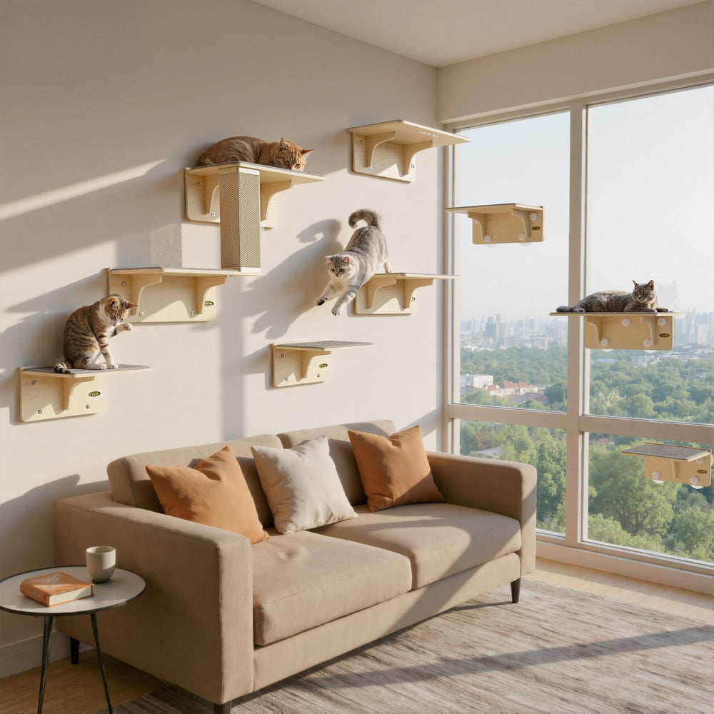 Pecute cat window bed ideal for birds-watching and sunbathing