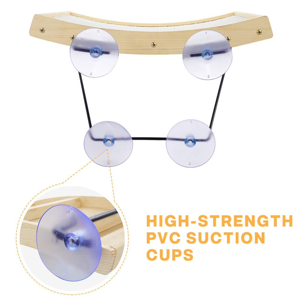 Pecute curved sisal surface invites scratching and gentle exercise