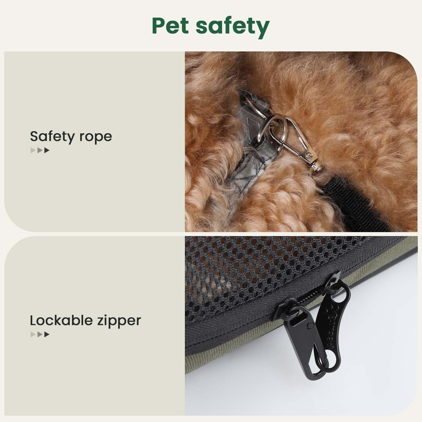 Pecute dog car crate-three-sided-curtains showcases privacy and sunshade on sunny trips