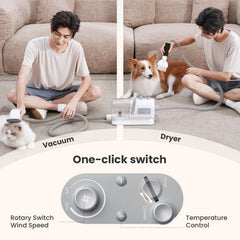 Pecute dryer hose for controlled gentle drying