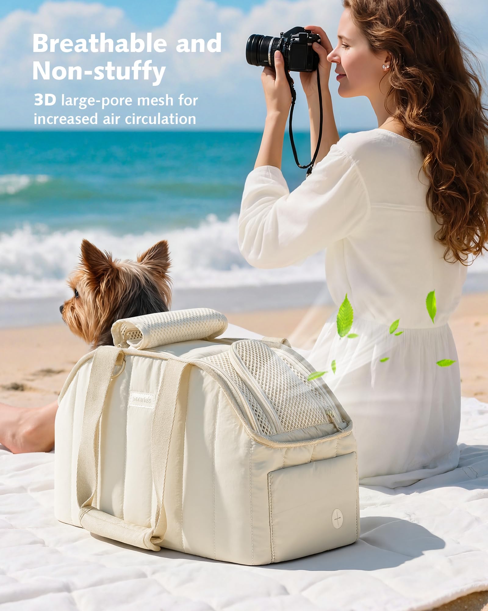 Pecute dog purse carrier bottom pads provide anti abrasion protection on various surfaces.