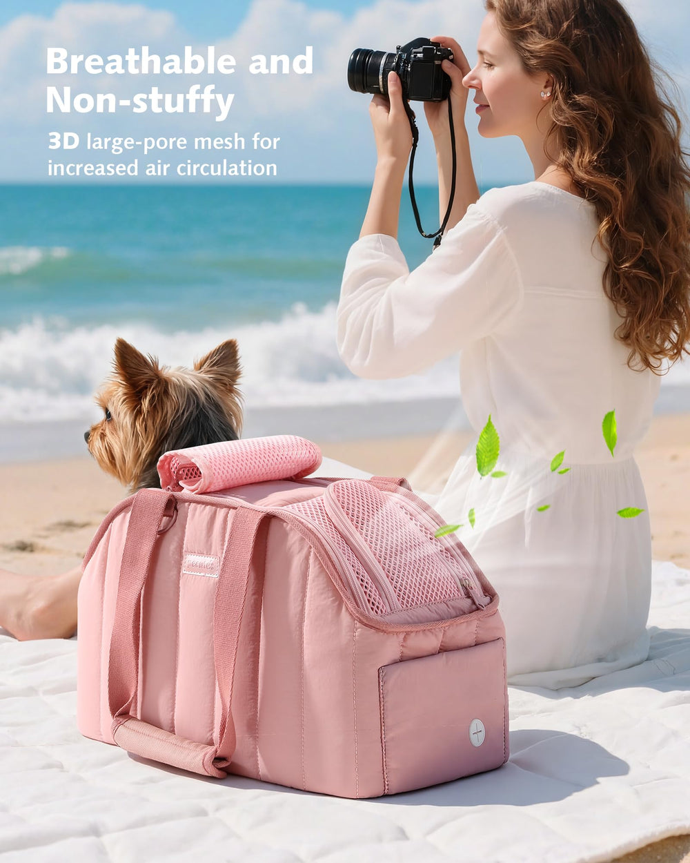 Pecute large side pockets for carrying pet supplies