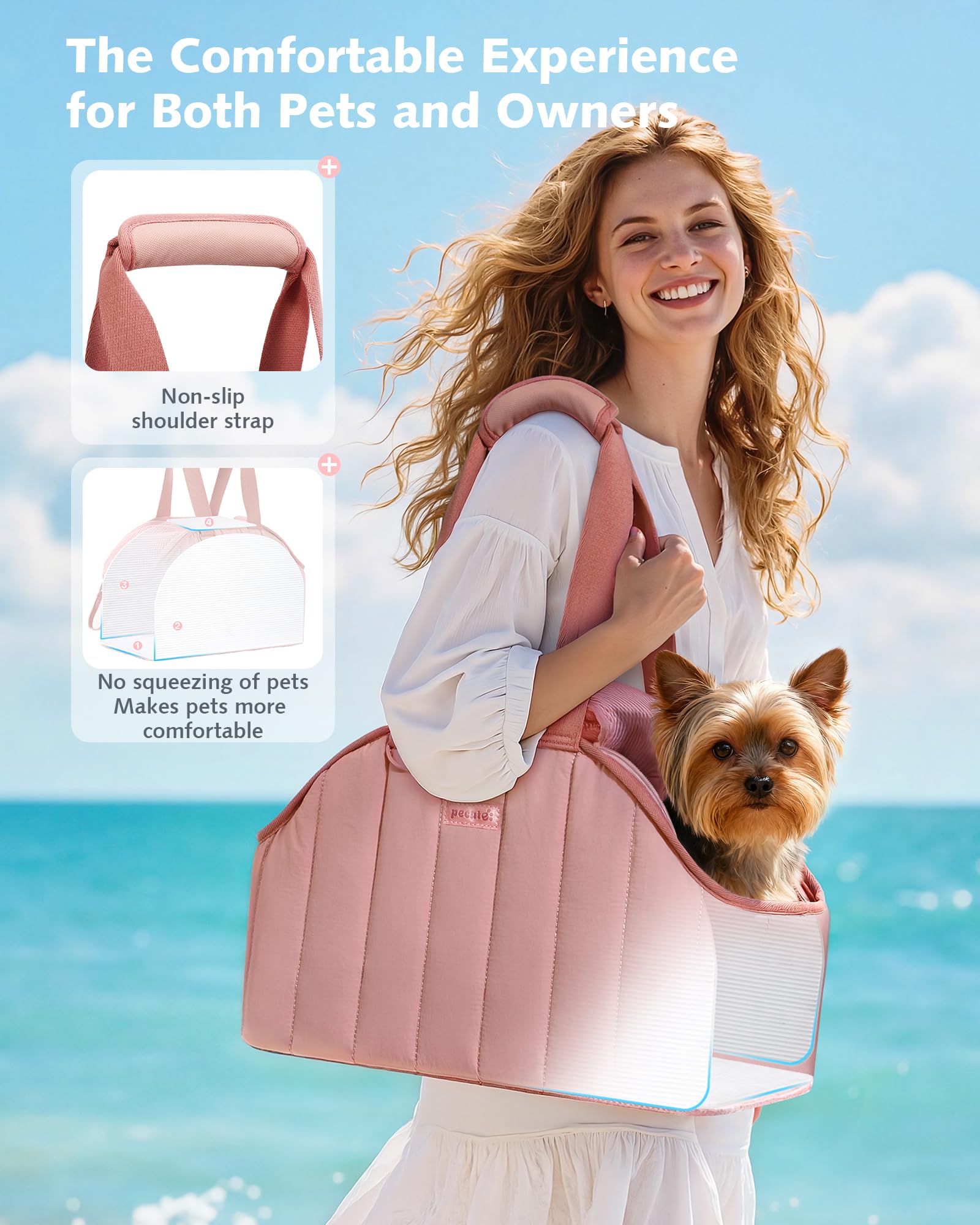 Pecute pink mesh-top view breathable comfort for outings