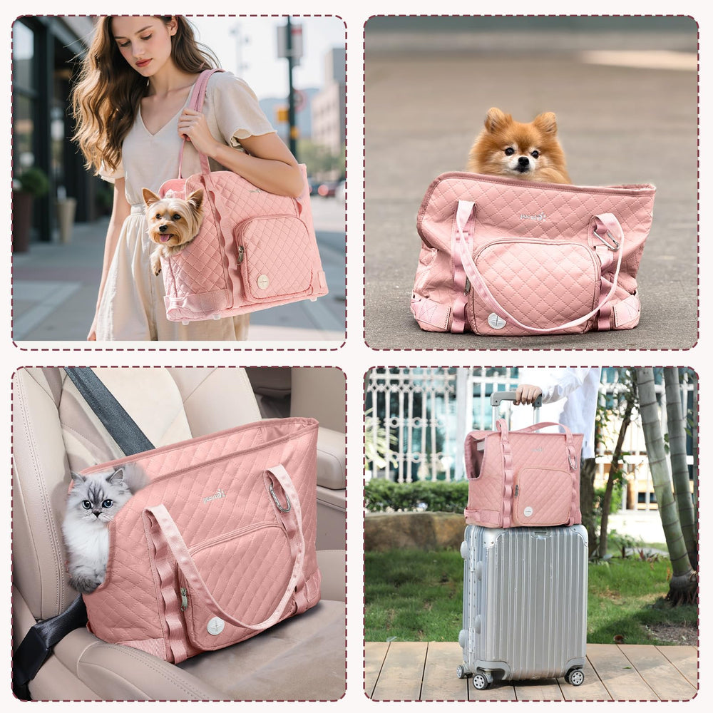 Pecute dog purse carrier washable care guidance helps keep it fresh.