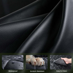 Pecute back seat extender provides full coverage to reduce dog slipping.