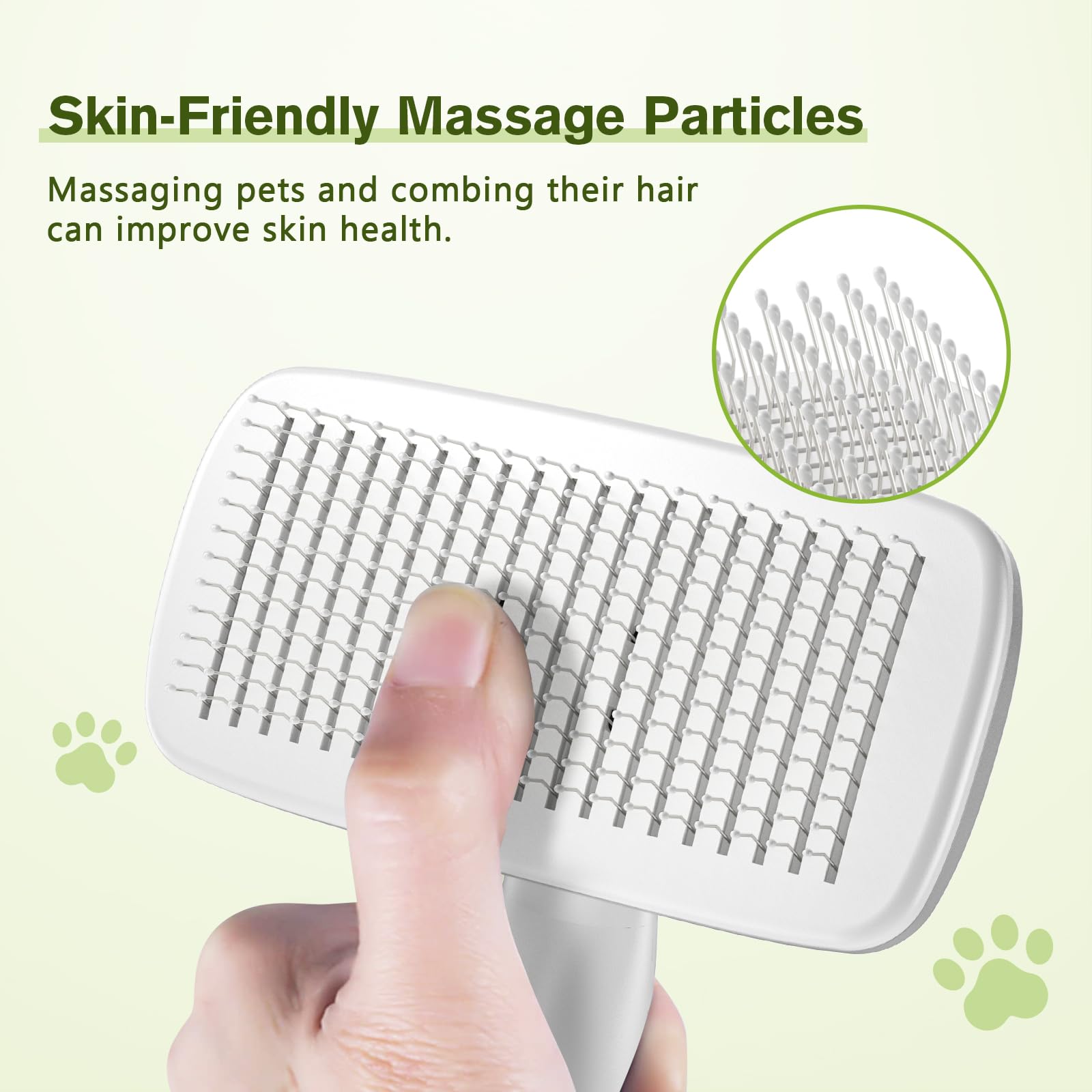 Pecute elimina pelo suelto sin irritar la piel de la mascota.