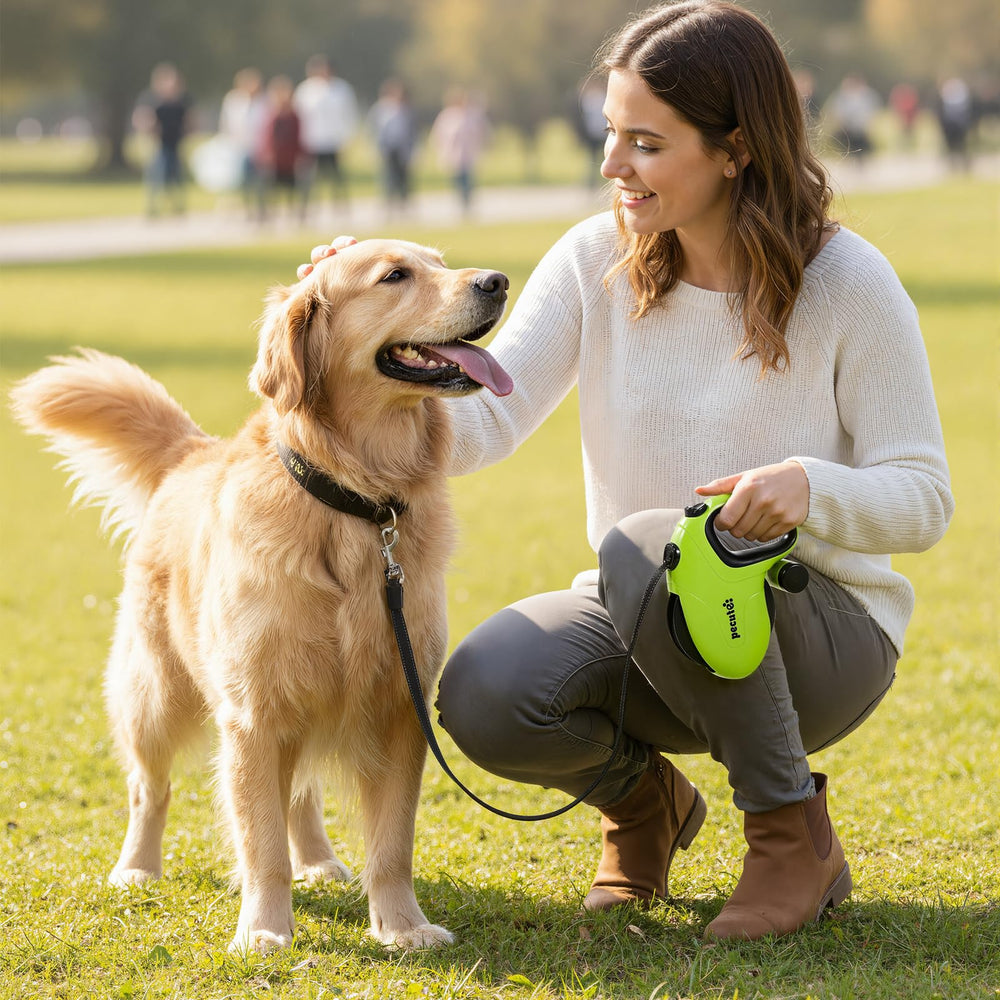 Pecute ergonomic handle provides a comfortable grip for long walks.