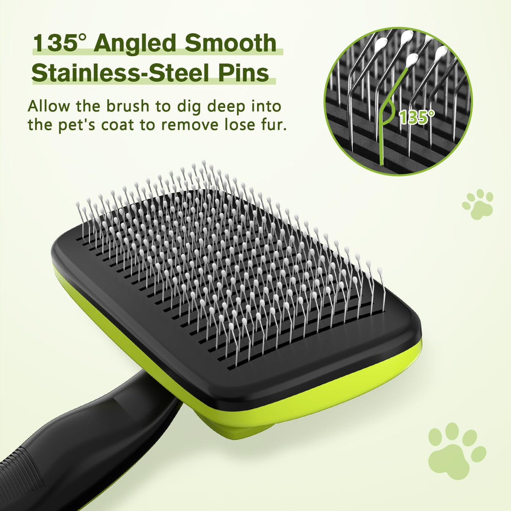 Pecute ergonomic non-slip handle provides comfortable extended grooming