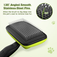 Pecute ergonomic non-slip handle provides comfortable extended grooming