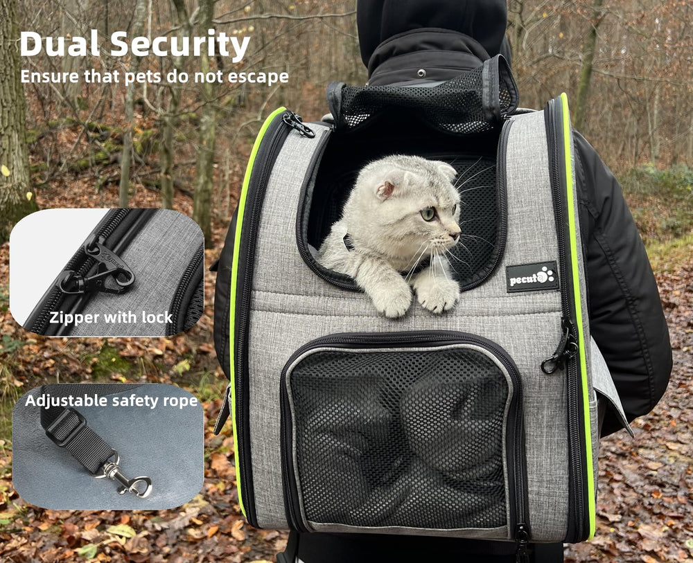 Pecute ergonomic shoulder straps capture even weight distribution for longer trips.