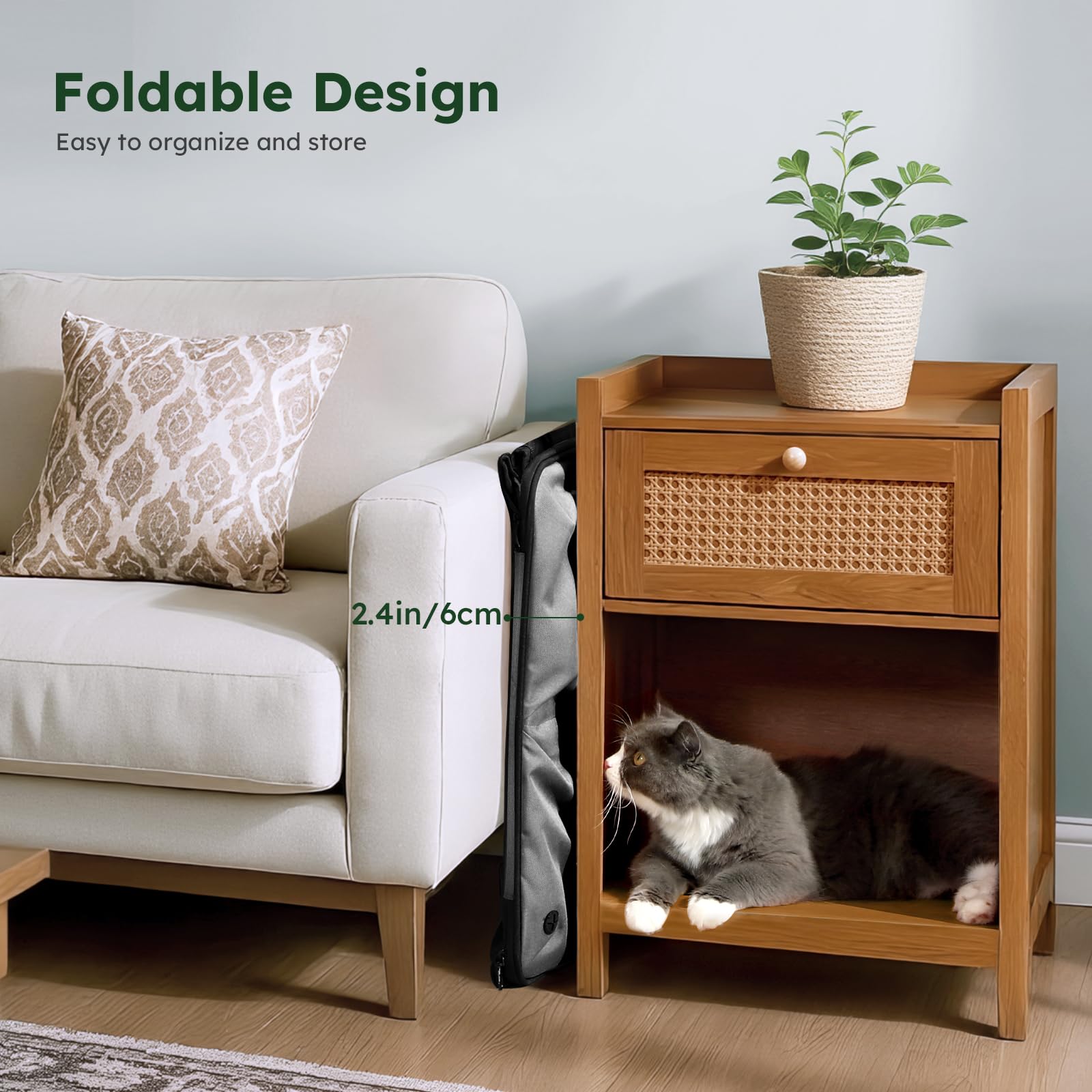 Pecute large dog carrier indoor-outdoor-use supports home, car, or outdoor shelter.