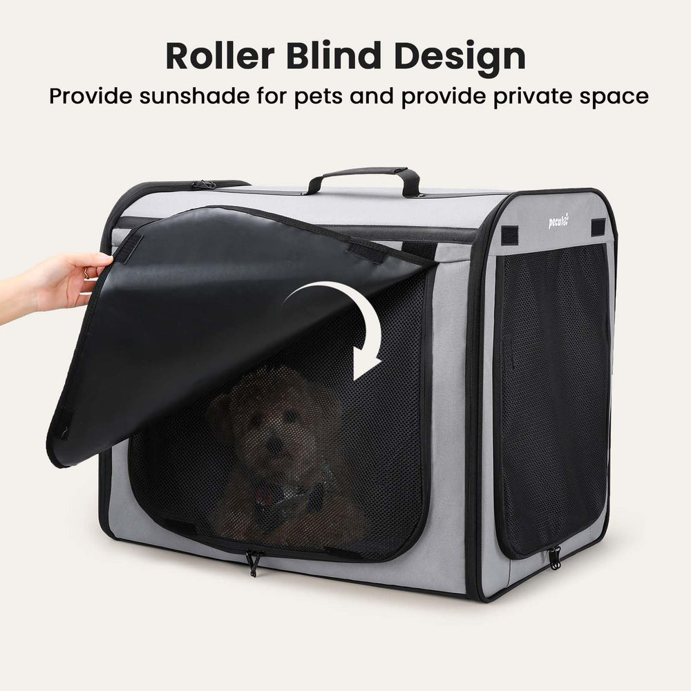 Pecute lockable zippers safety-belts illustrate secure travel for pets