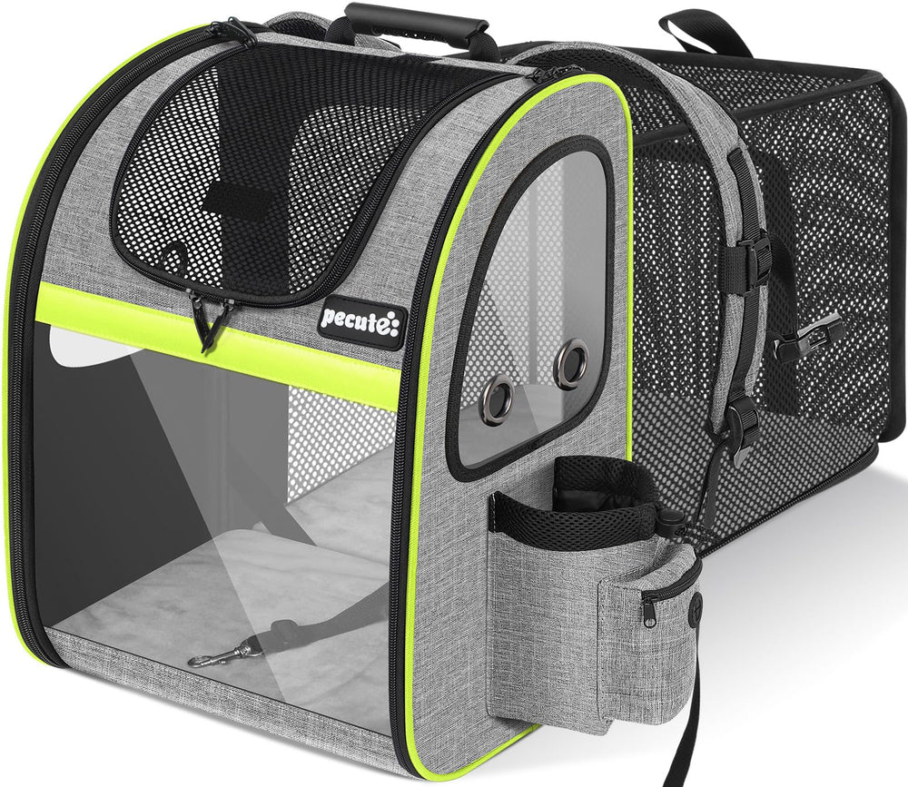 Pecute pet carrier backpack expandable design enhances space for pets on the go