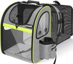 Pecute pet carrier backpack expandable design enhances space for pets on the go