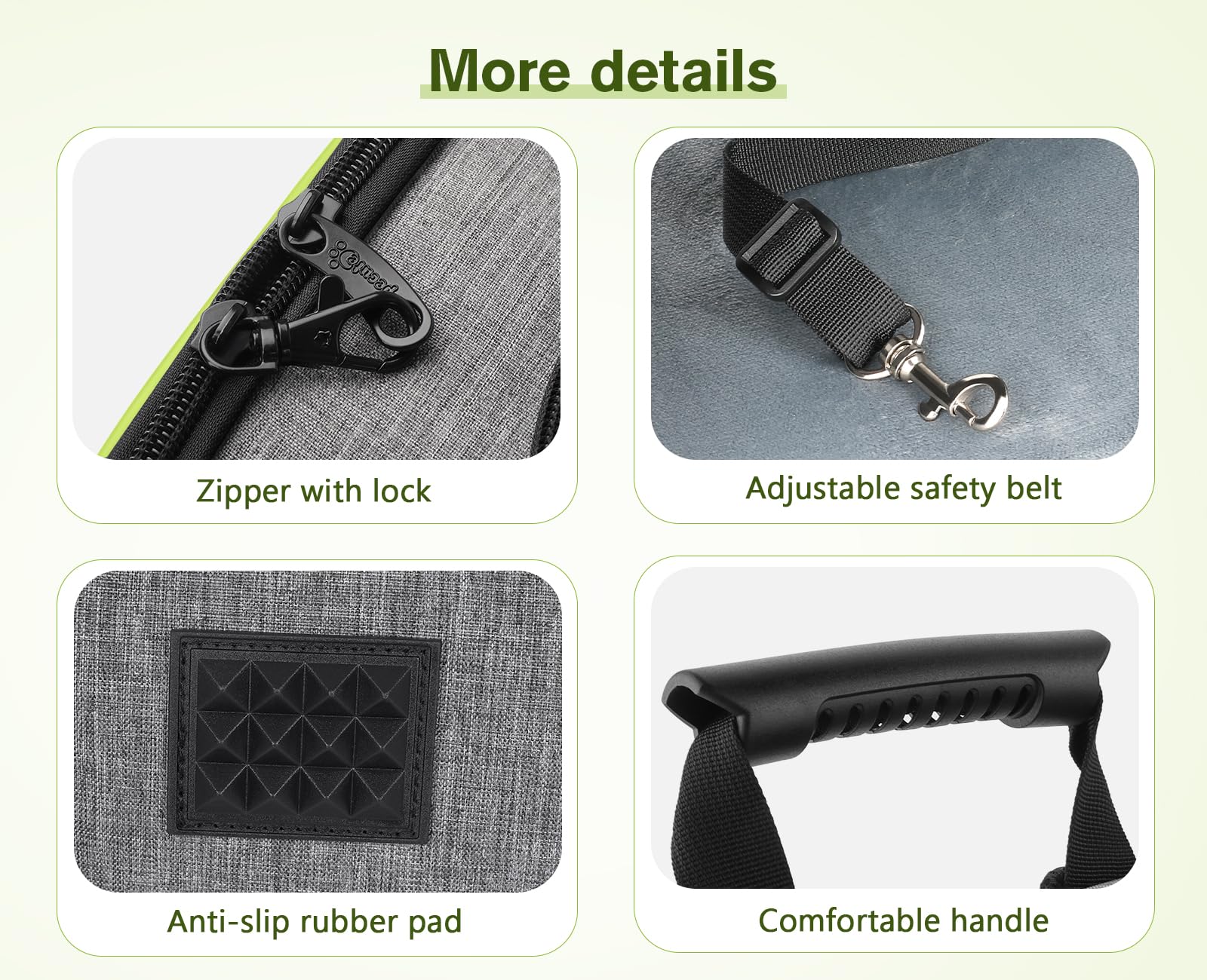 Pecute pet carrier backpack removable cushion is washable for easy cleaning