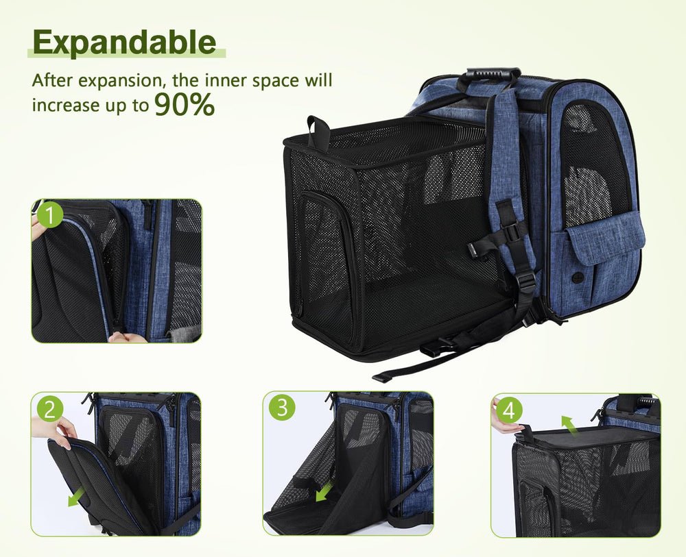 Pecute retractable safety rope helps secure pets while traveling.