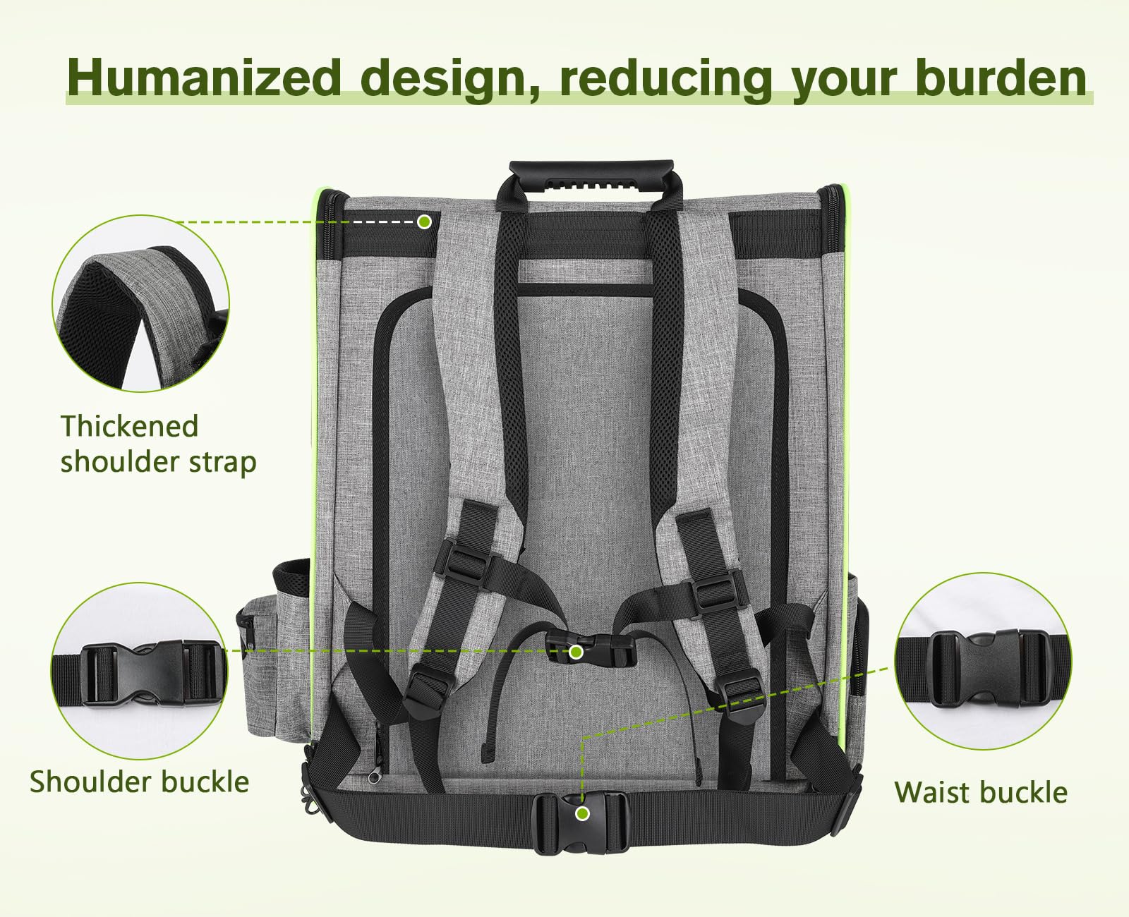 Pecute pet carrier backpack safety zipper and retractable rope prevent escapes