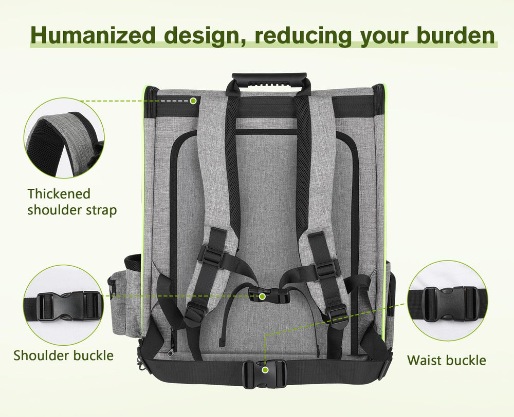 Pecute pet carrier backpack safety zipper and retractable rope prevent escapes
