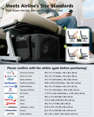 Pecute carrier locking zippers ensure secure travel and escape prevention.