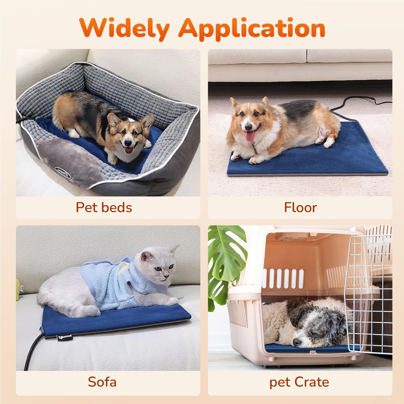 Pecute Pet Heating Pad safety-certification reinforces trusted standards for warmth