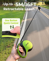 Pecute retractable leash light anti-twist design keeps the rope from tangling during walks