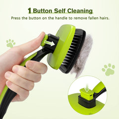 Pecute slicker brush 135-degree bristles removing loose fur