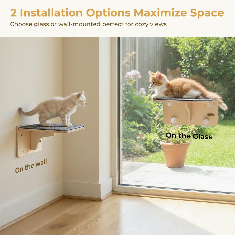 Pecute solid birch wood shelves show durable construction resisting warping and cracking.