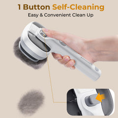Cerdas de acero inoxidable en ángulo de 140° para remover pelo suelto con suavidad