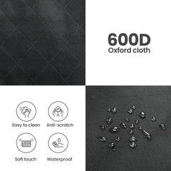 Pecute cargo liner padded sides absorb bumps for safer, more comfortable travels.