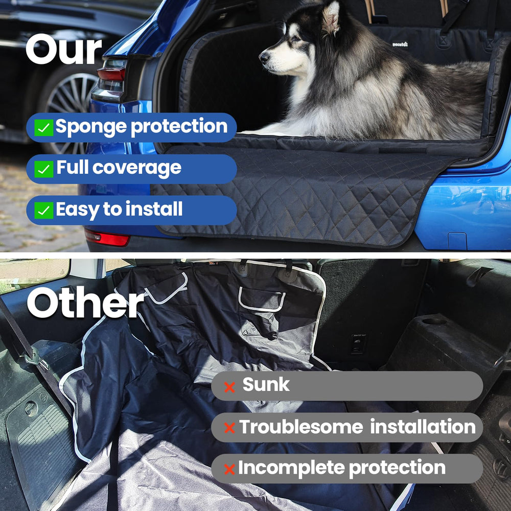 Pecute cargo liner seven-inch sidewalls help contain dirt and fur.
