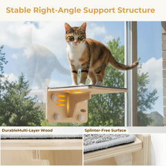 Pecute washable carpet cloth cover keeps the perch clean and cozy.