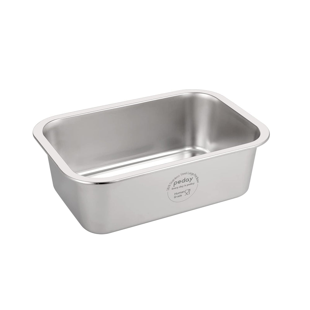 PEDAY 1.2-gallon dog water bowl side view shows large capacity for big dogs