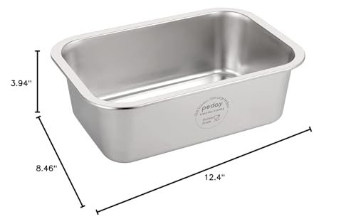 PEDAY silver-classic dog water bowl in kitchen complements space and hygiene