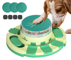 pedgogo file toy Level 1 lids puzzle boosts brain engagement during treat hunt.