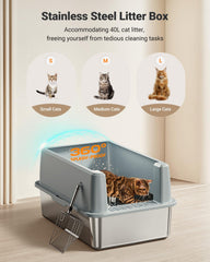 PEDIBAT XL interior view showing spacious basin for big cats and easy cleaning.
