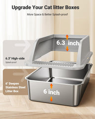 PEDIBAT XL stainless steel litter scoop demonstrates fast sifting and sturdy build.