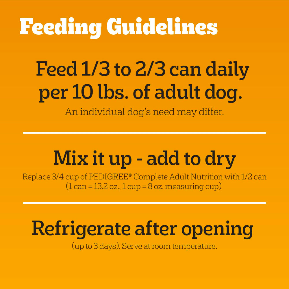 Pedigree Chopped Ground Dinner versatile topper or mix-in with dry food.
