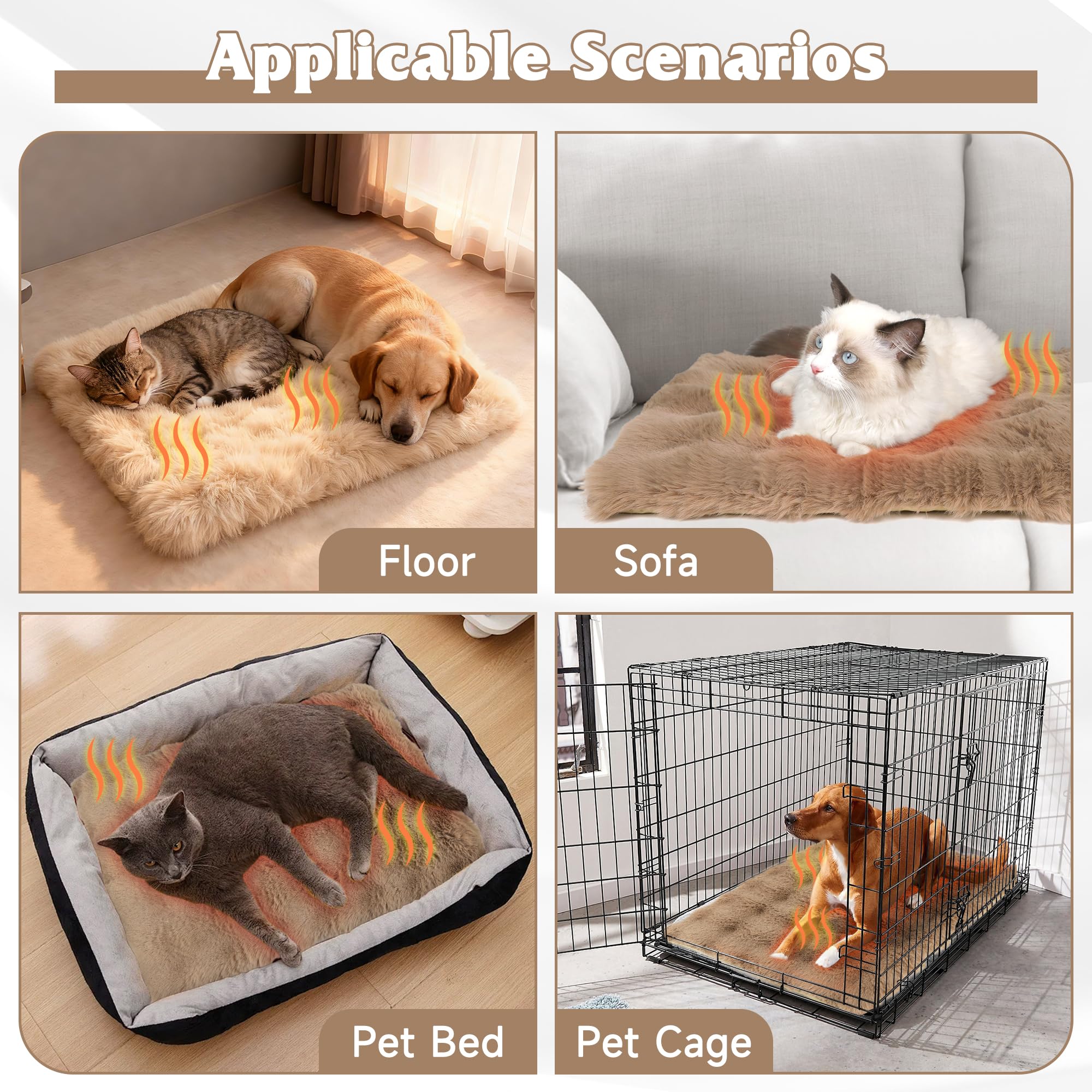 Pedobi self-warming cat bed indoor-use keeps pets comfy indoors