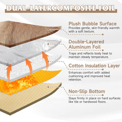 Pedobi self-warming cat bed non-slip-base provides steady placement
