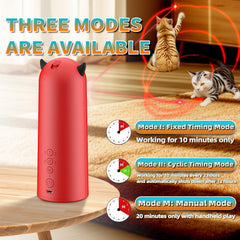 Pedono juguete láser para gatos, activación automática para juego sin esfuerzo.