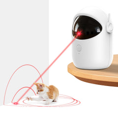 Pedono laser cat toy front view demonstrates compact design for indoor play sessions.