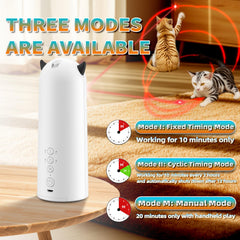 Pedono laser cat toy motion-activated sensor guides cats through dynamic chase.