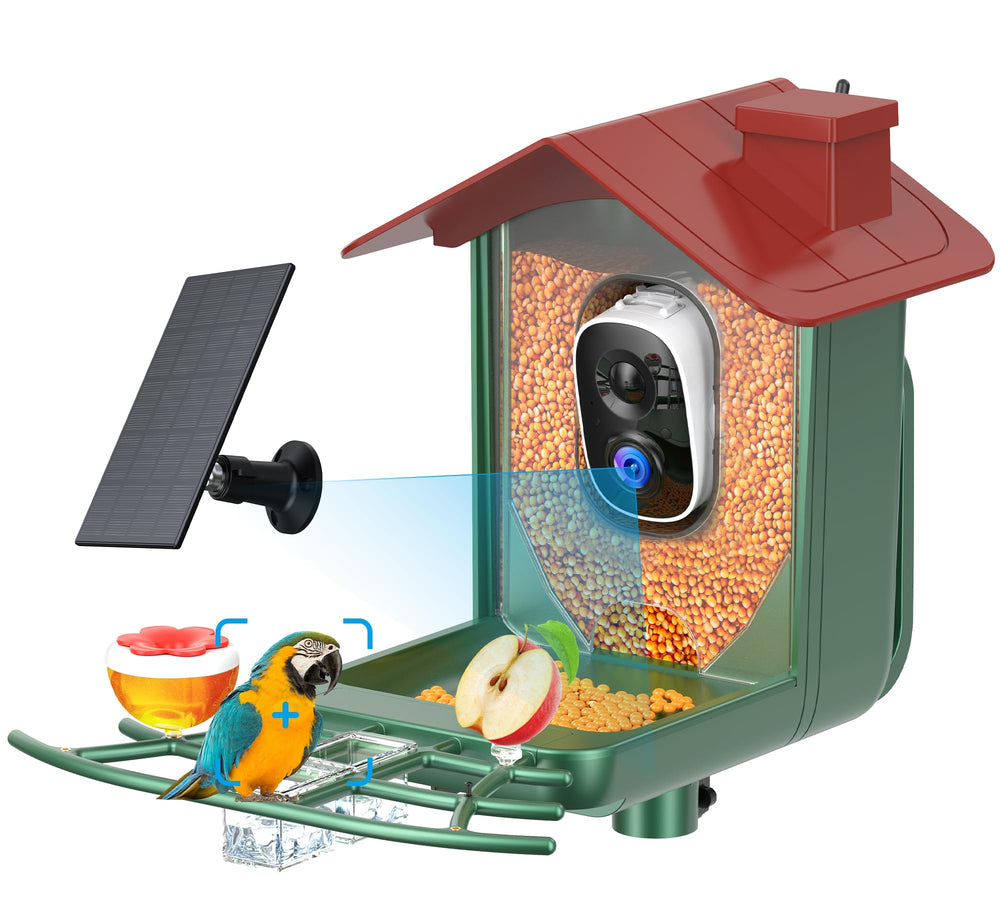 PEEIPM Smart Bird Feeder shows 2K video for birdwatching