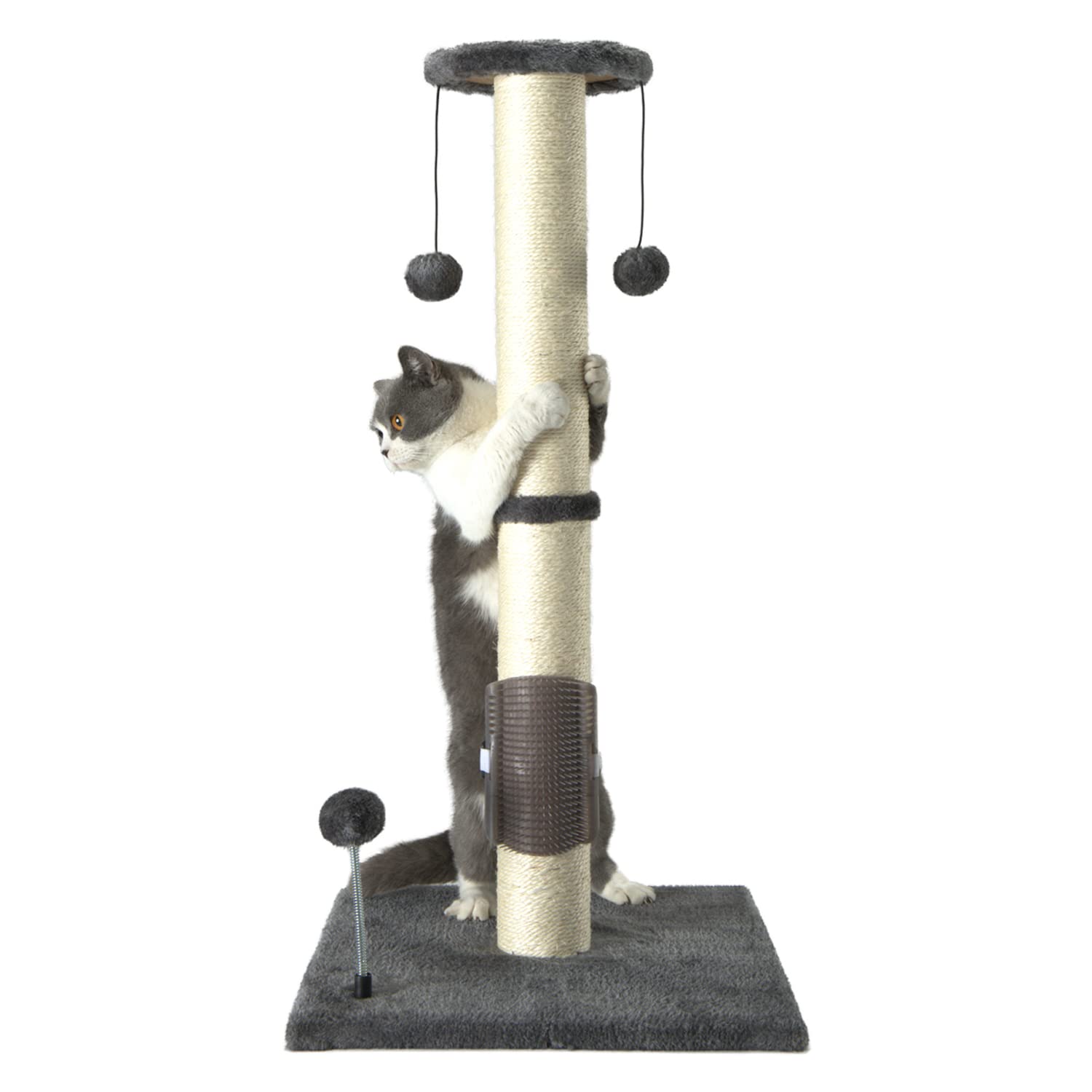 PEEKAB 32in cat scratching post with sisal wrap for durable scratching and play