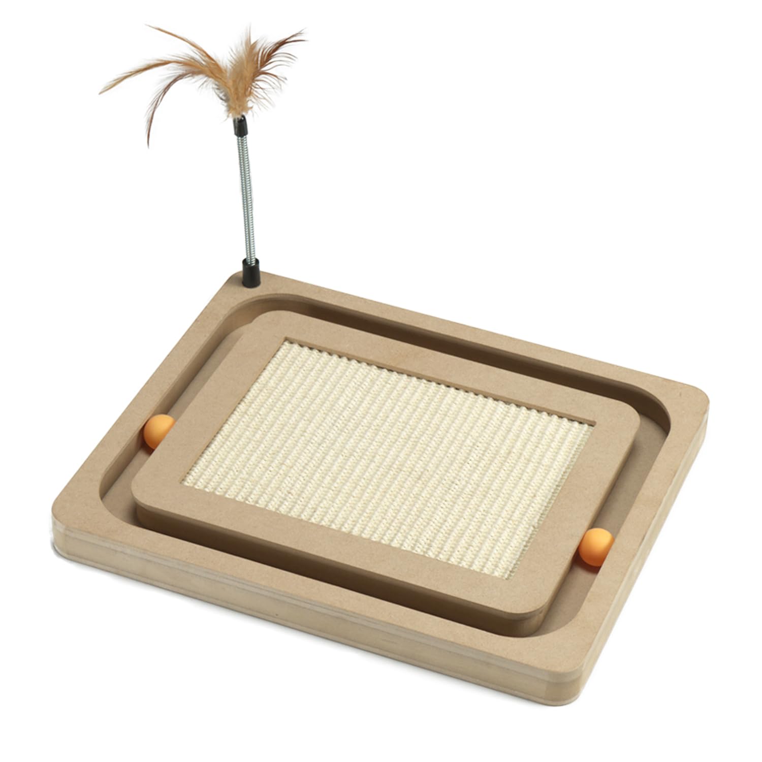 PEEKAB cat scratcher sisal-board provides durable scratching to protect furniture.