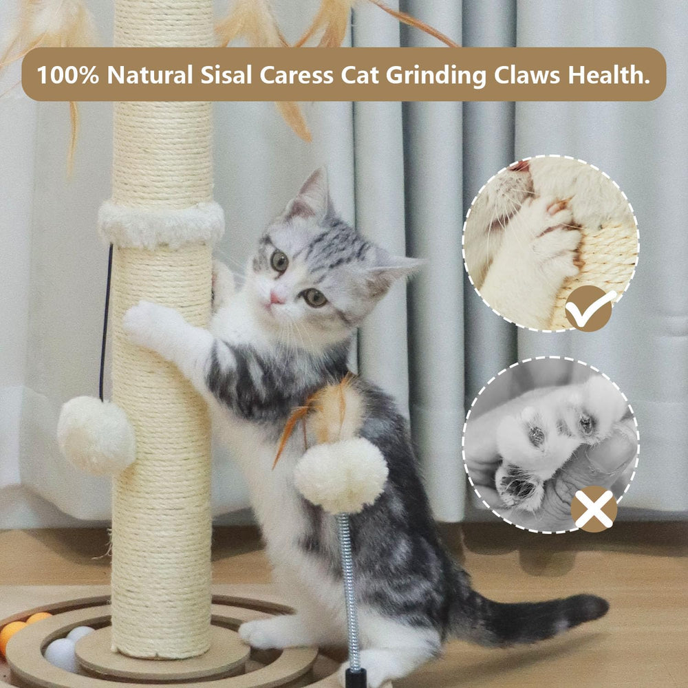 PEEKAB easy-assembly cat post saves setup time for busy households