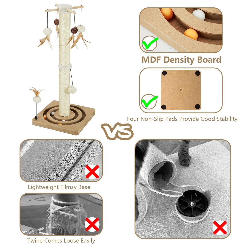 PEEKAB vertical scratch post supports paw health and furniture protection for homes